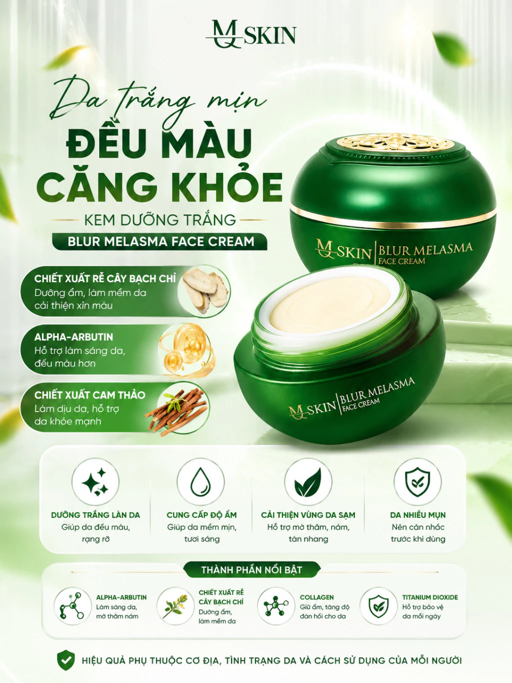 MQ SKIN Melasma Face Cream 20g, Anti Melasma and Pigmentation, Lifting skin tone - Image 9